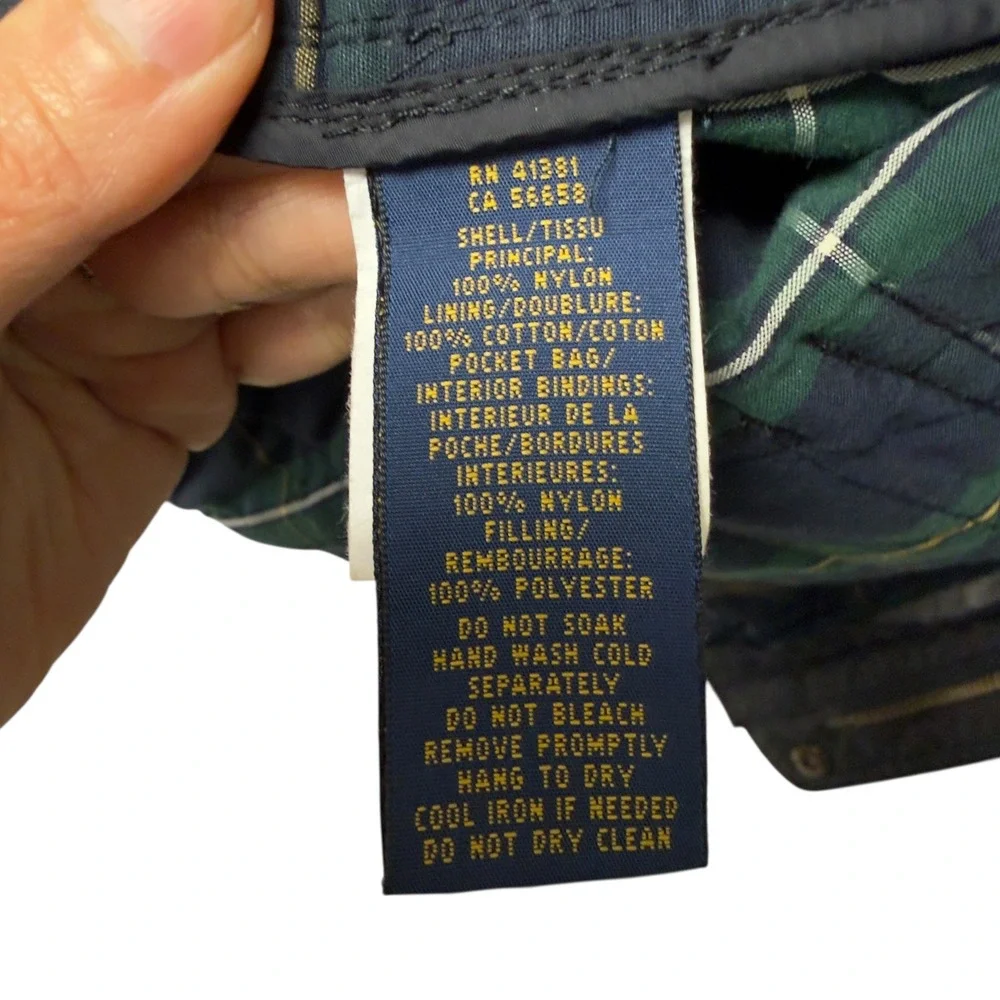 Polo‎ Ralph Lauren Quilted Vest Mens M Black Casual Hunting Gorpcore Prep Luxury